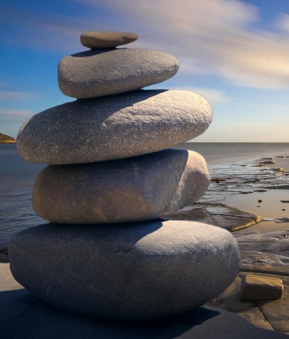 Stacked of Stones Outdoors