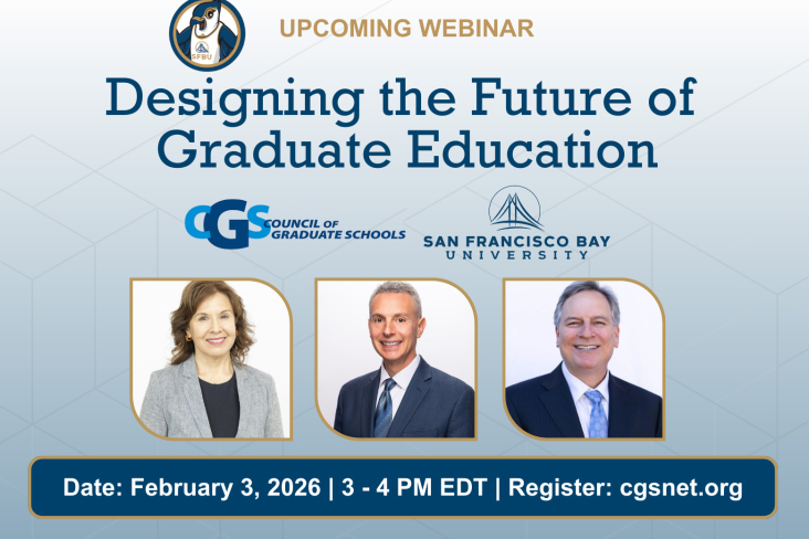 Council of Graduate Schools to Host Featured Webinar with San Francisco Bay University on Building Institutional Foundations for Sustainable Growth