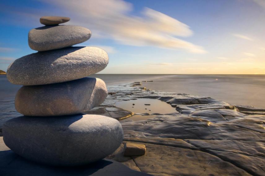 Stacked of Stones Outdoors