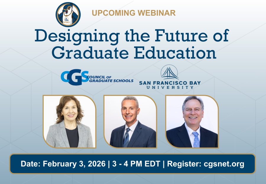 Council of Graduate Schools to Host Featured Webinar with San Francisco Bay University on Building Institutional Foundations for Sustainable Growth